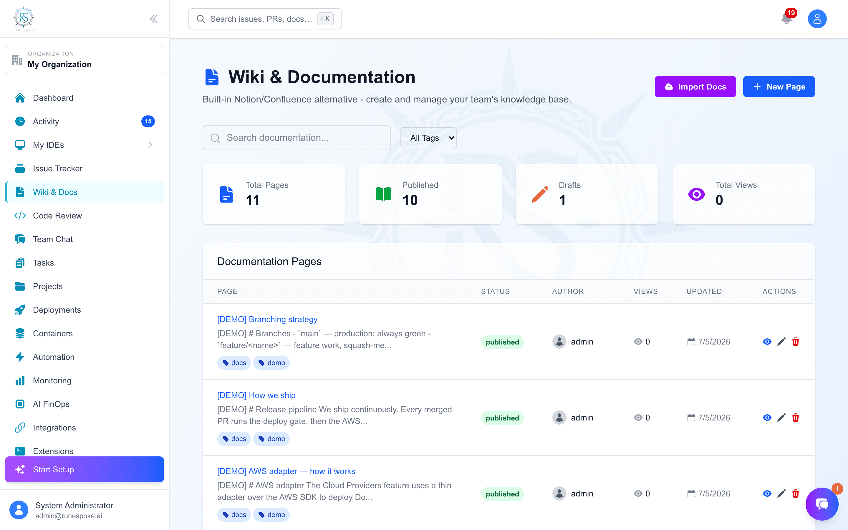 Wiki and Docs